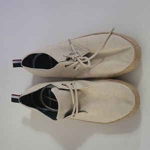Ben Sherman men's shoes canvas espadrilles lace up size 13